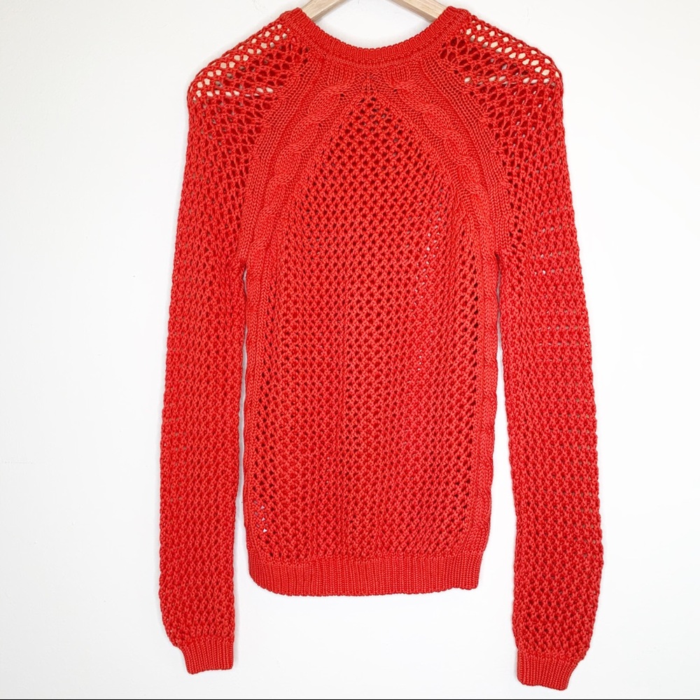 Fenn Wright Manson Orange Cable Knit Sweater - Picture 3 of 6
